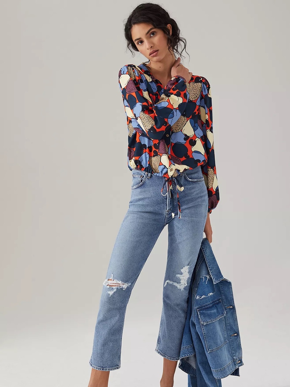 Anthropologie Farm Rio XL Retro Inspired Paloma Button-down Shirt - Picture 3 of 16